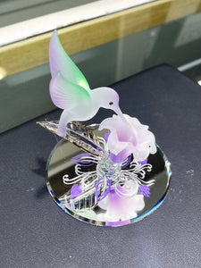 Hummingbird Glass Figurine