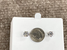Laden Sie das Bild in den Galerie-Viewer, Lab Created 2.38 Carat Round White Gold Diamond Earrings