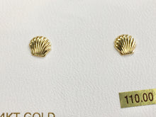 Charger l&#39;image dans la galerie, Gold Sea Shell Earrings