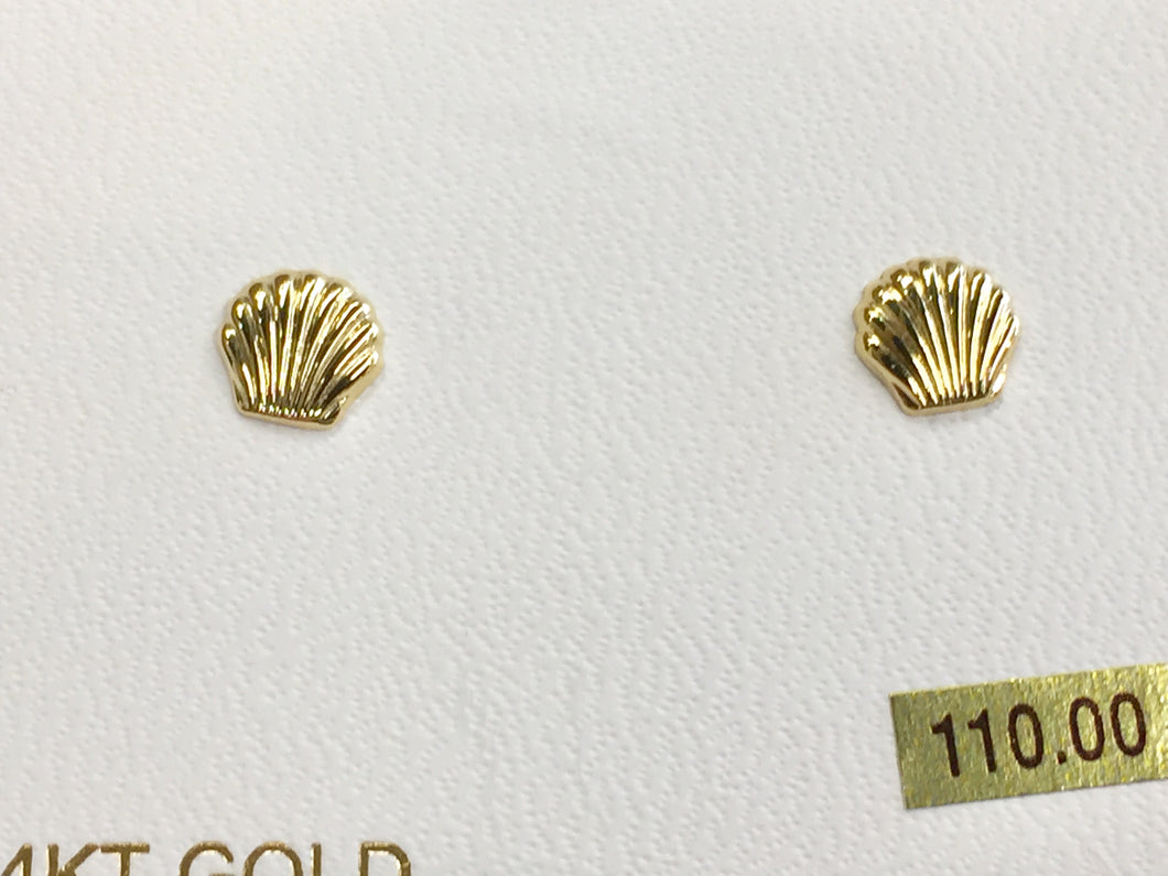 Gold Sea Shell Earrings