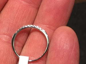 14 K White Gold Diamond Band/Ring 0.20  Carats