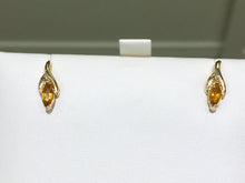 Load image into Gallery viewer, Gold Citrine Earrings