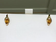 Cargar imagen en el visor de la galería, Gold Citrine Earrings