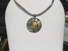 Cargar imagen en el visor de la galería, Silver And Gold Pendant With Chain