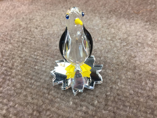 Penguin Glass Figurine Glass Baron