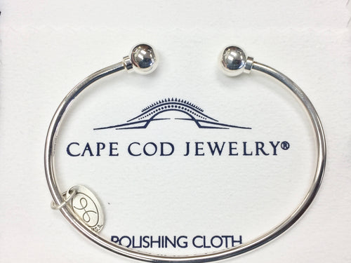 Cape Cod Sterling Silver 7 Inch Cuff Bracelet With Polishing Cloth