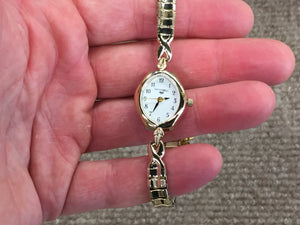 DeGrandpre Jewelers Women's Gold Tone Expansion Watch