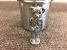 Cargar imagen en el visor de la galería, Teddy Bear Baby Pewter Cup