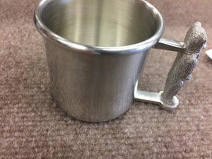 Teddy Bear Baby Pewter Cup