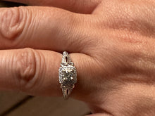Load image into Gallery viewer, Diamond White Gold Engagement Ring Half Carat